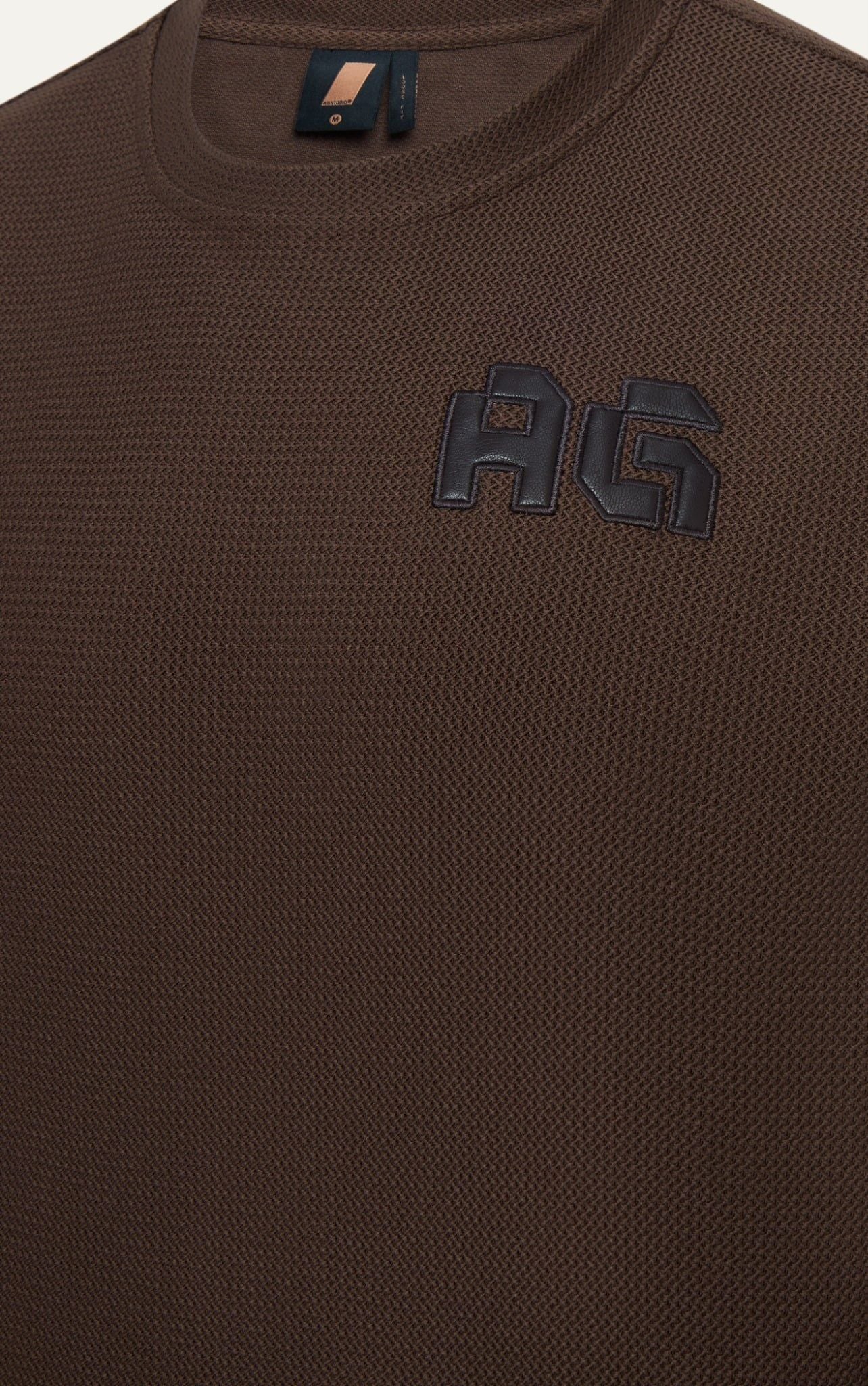  ÁO THUN NAM HT19-LOOSE FIT NÂU 