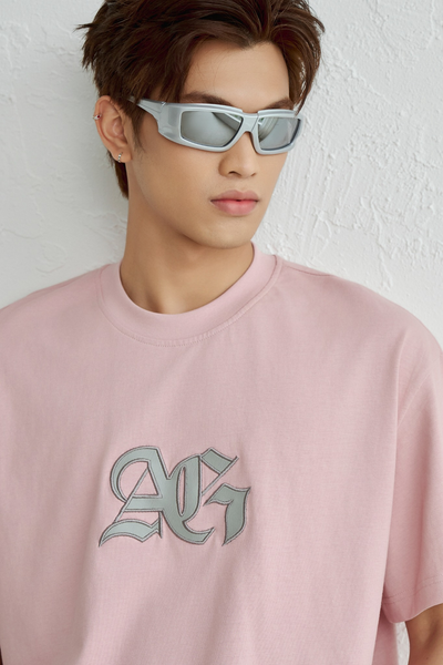  ÁO THUN NAM HT23-LOOSE FIT HỒNG 