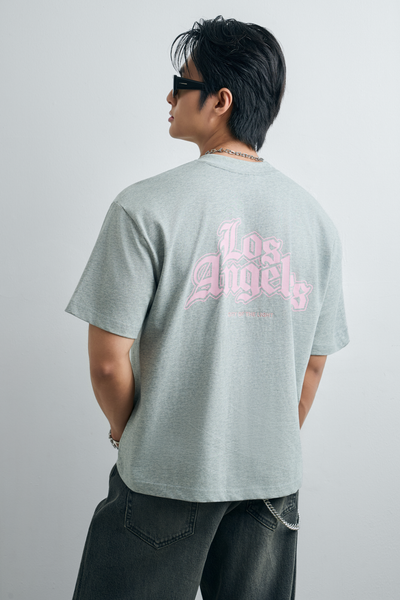  ÁO THUN NAM HT23-LOOSE FIT XÁM 