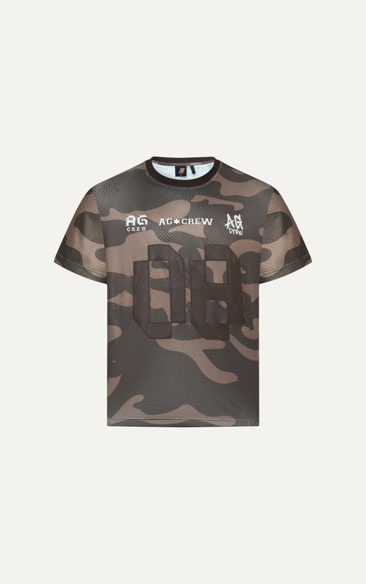  ÁO THUN NAM HT25-LOOSE FIT BÔNG LÍNH NÂU 