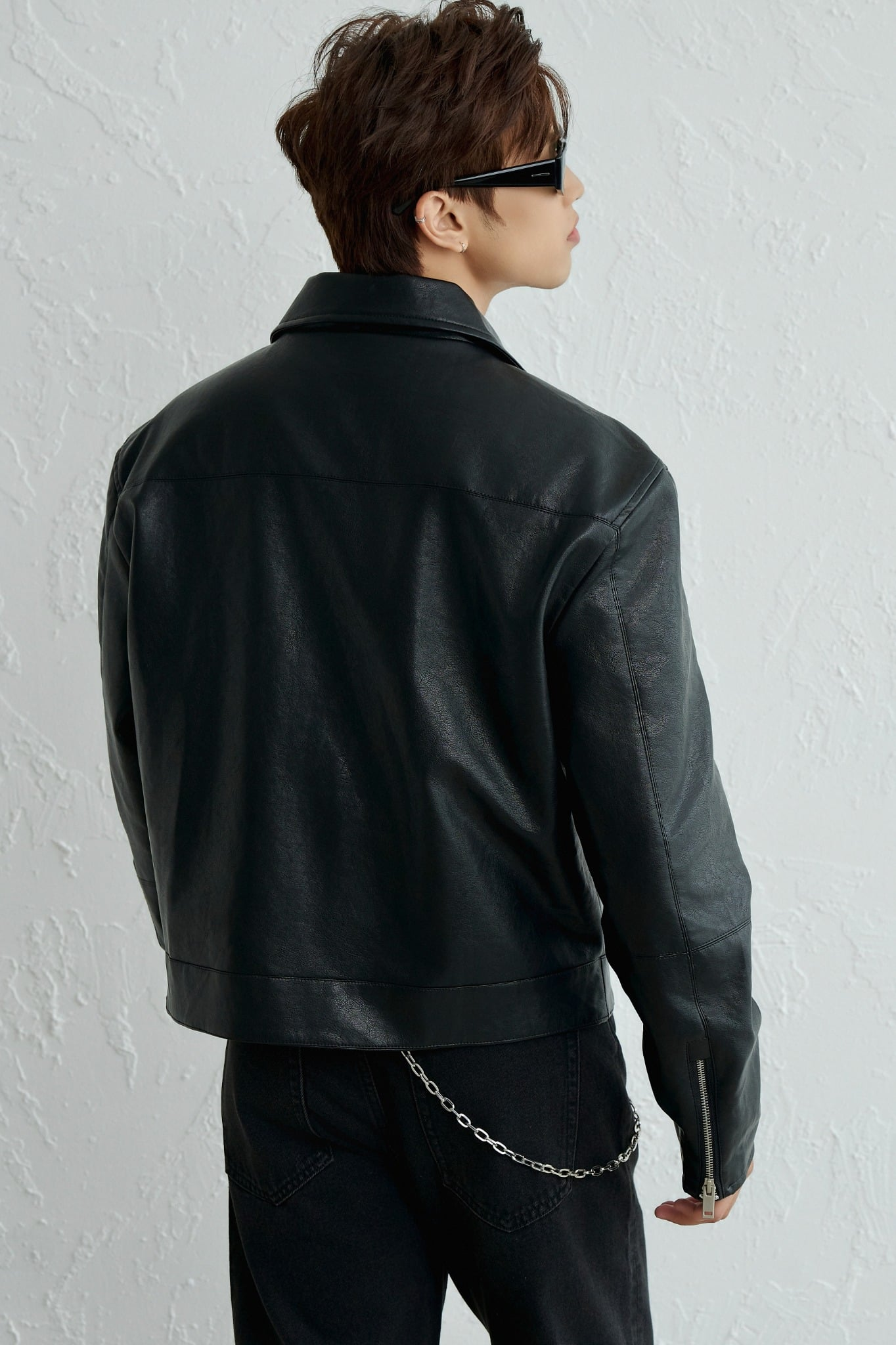  KHOÁC NAM DA N262-LOOSE FIT ĐEN 