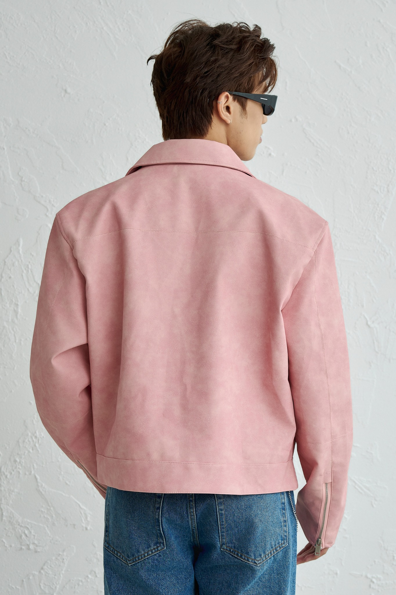  KHOÁC NAM DA N262-LOOSE FIT HỒNG 