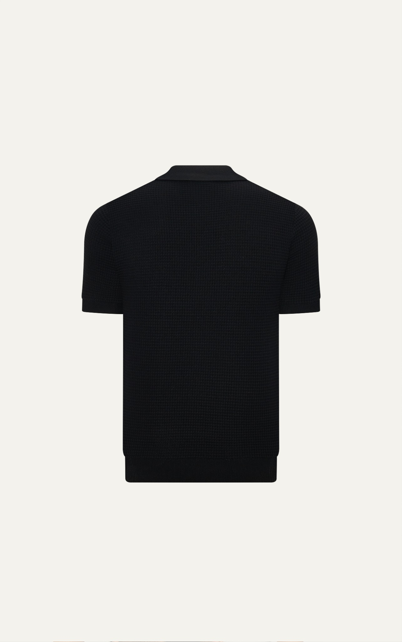  POLO NAM DỆT KIM N739-REGULAR FIT ĐEN 