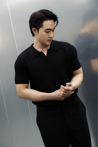  POLO NAM DỆT KIM N739-REGULAR FIT ĐEN 