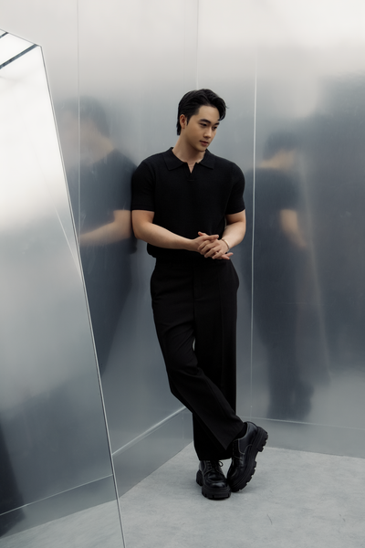  POLO NAM DỆT KIM N739-REGULAR FIT ĐEN 