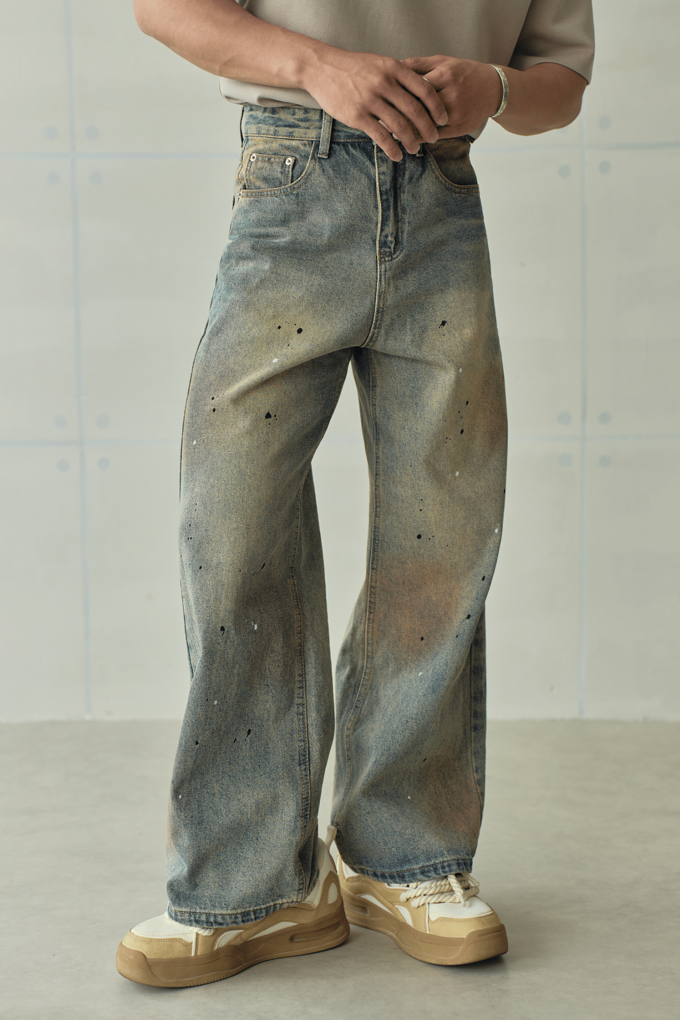  JEAN NAM N761-LOOSE FIT WASH NÂU PHUN SƠN 