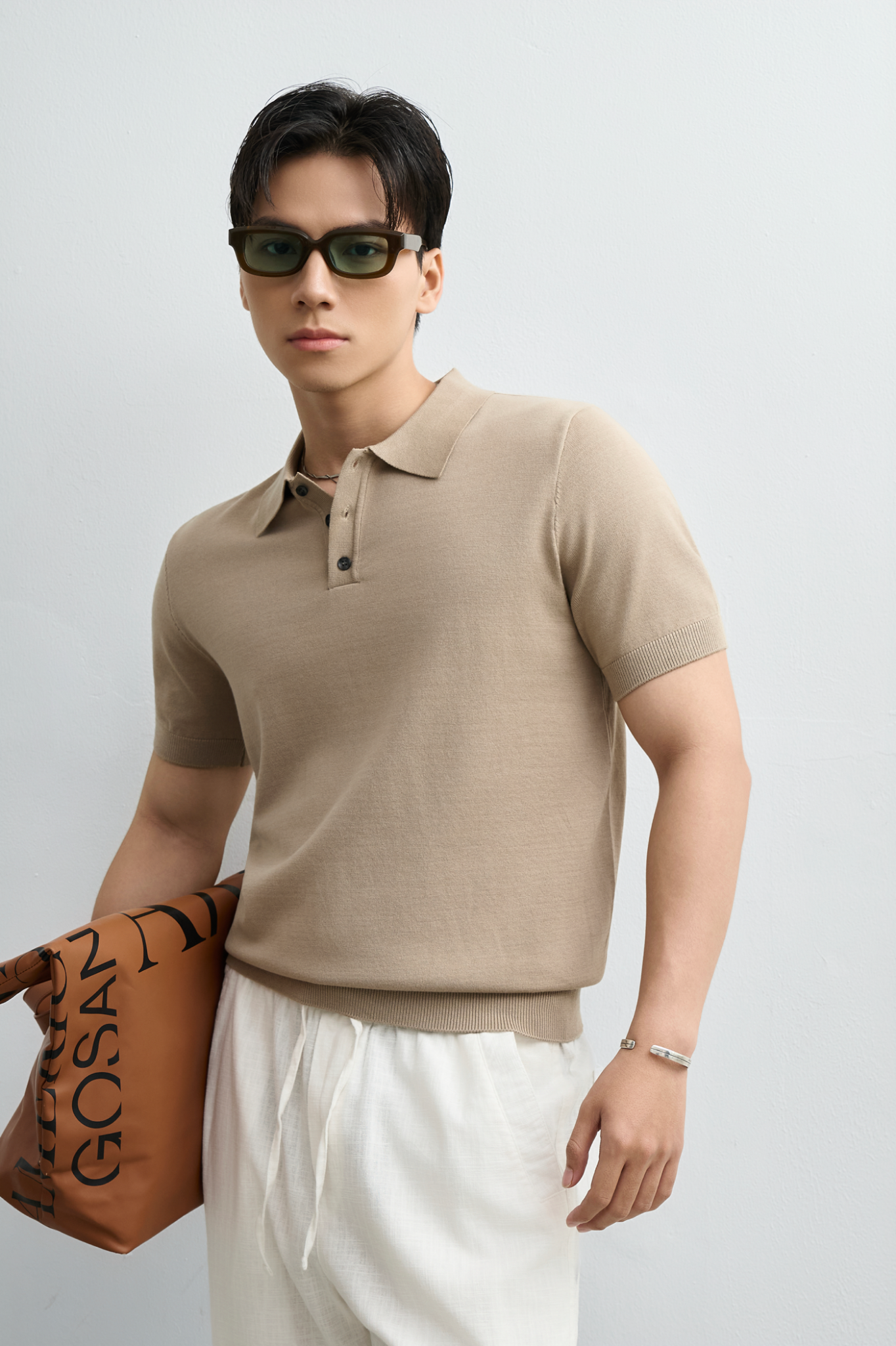  POLO NAM DỆT KIM N765-REGULAR FIT KEM 