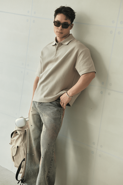  POLO NAM FORM RỘNG S2- KEM 