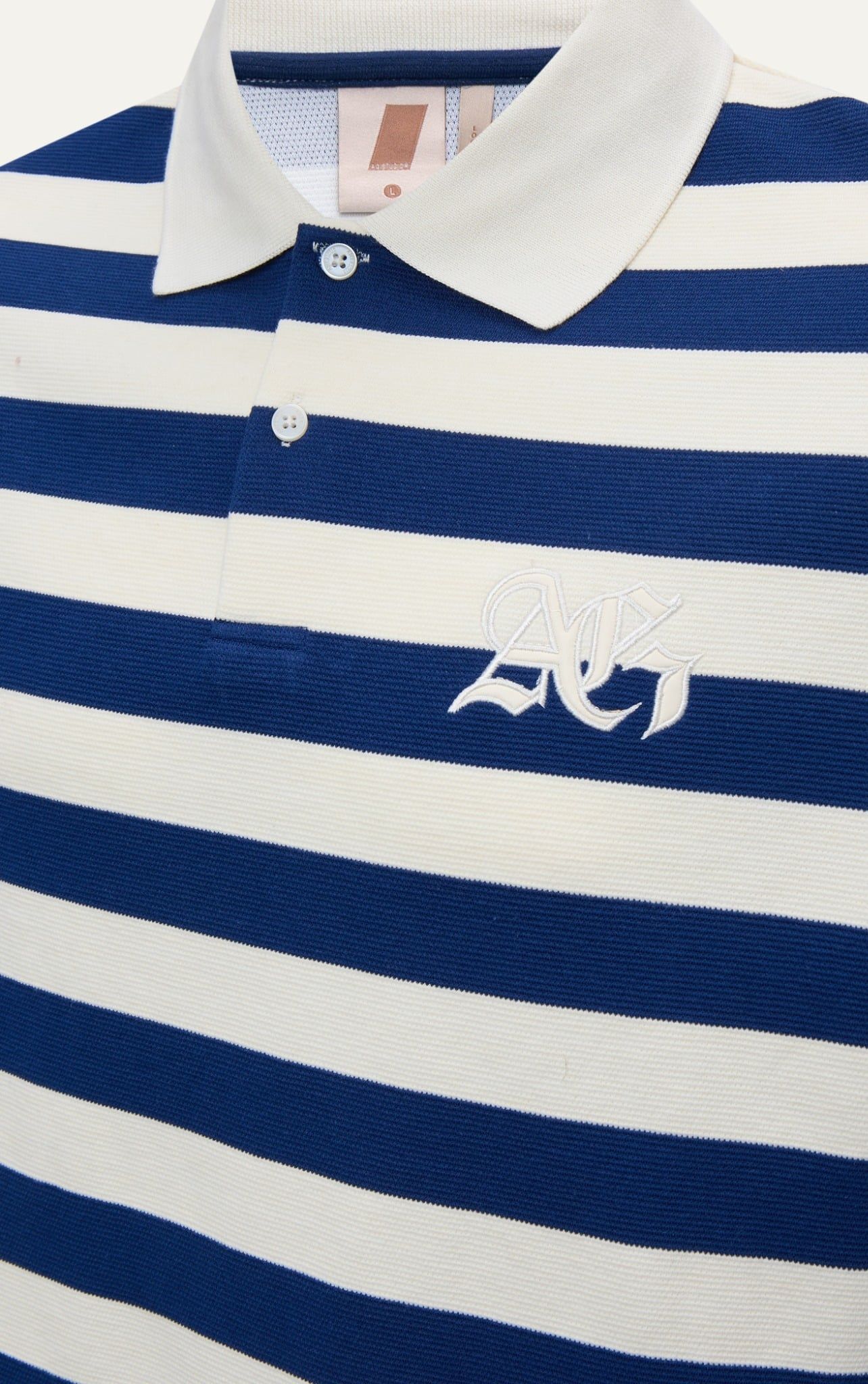  POLO NAM FORM RỘNG S3-XANH SỌC KEM 