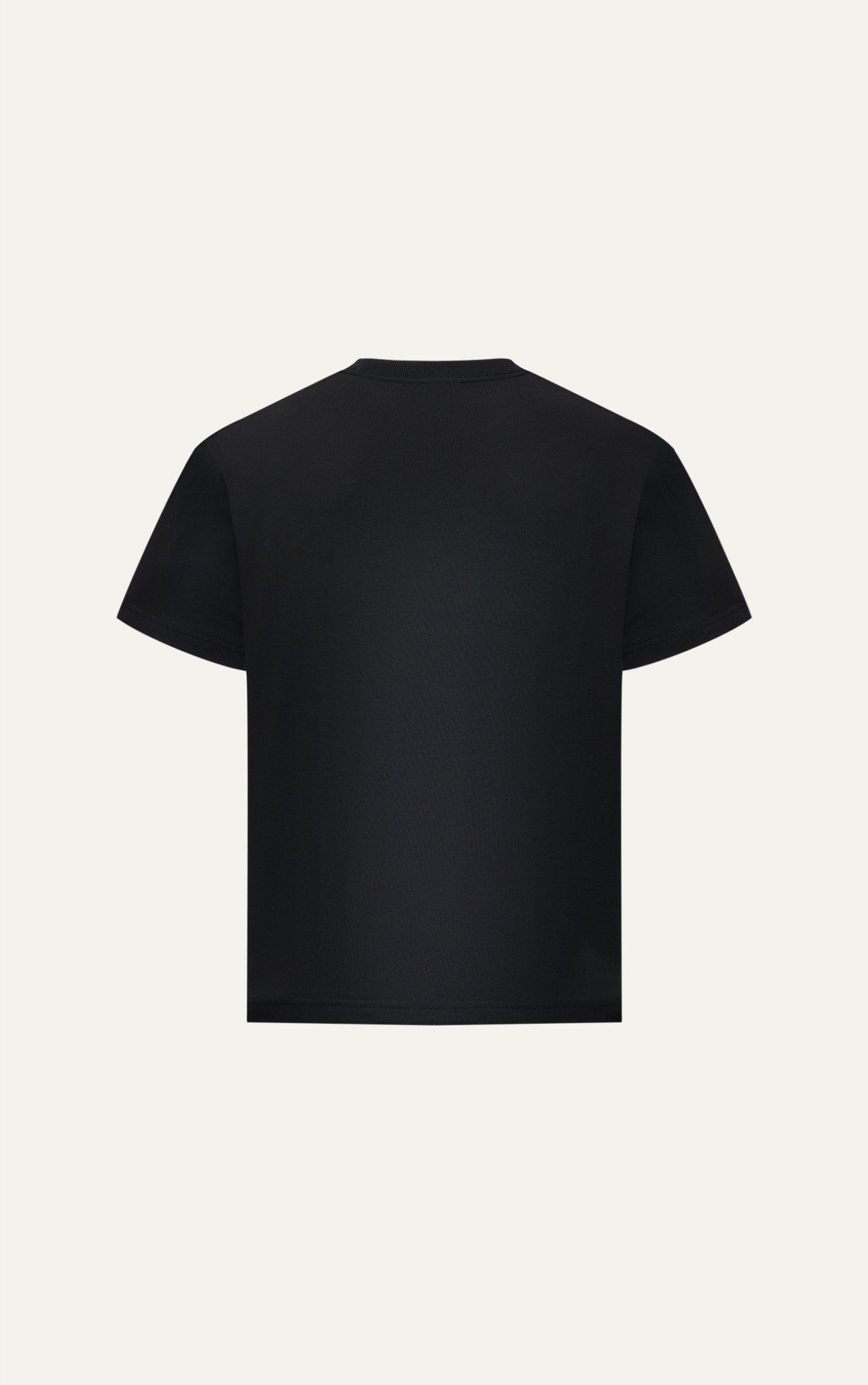  ÁO THUN NAM T738-LOOSE FIT ĐEN IN AG 