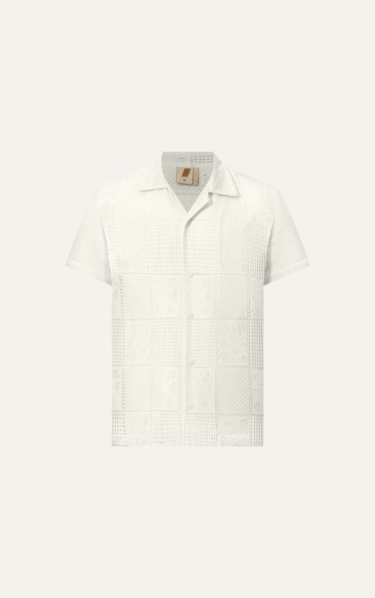  SOMI NAM TR539-LOOSE FIT CUBAN TRẮNG KEM 