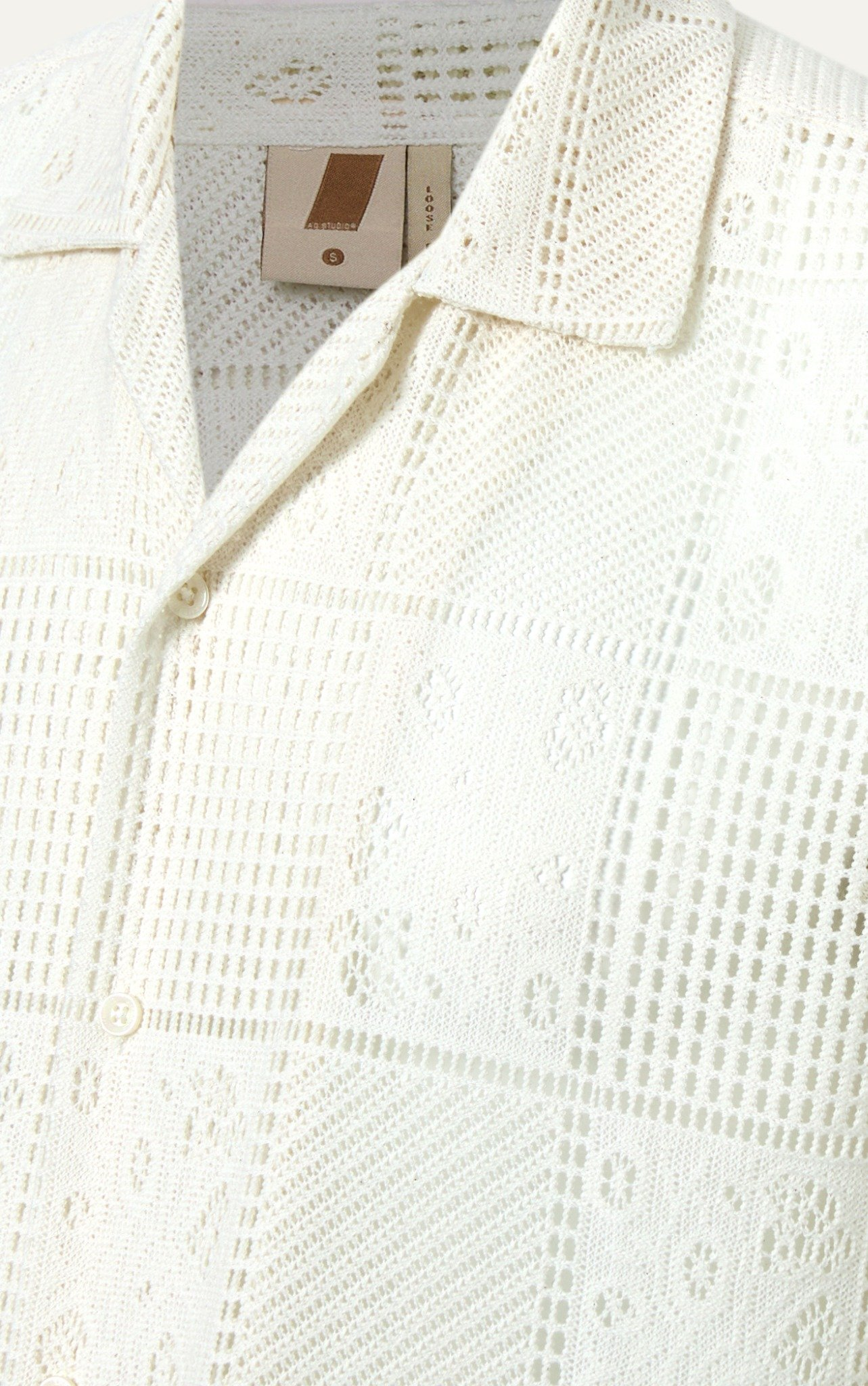  SOMI NAM TR539-LOOSE FIT CUBAN TRẮNG KEM 