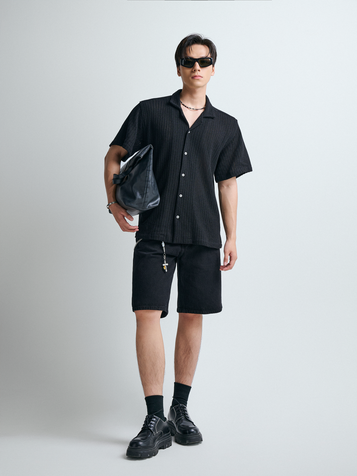  SOMI NAM TR543-LOOSE FIT CUBAN ĐEN 