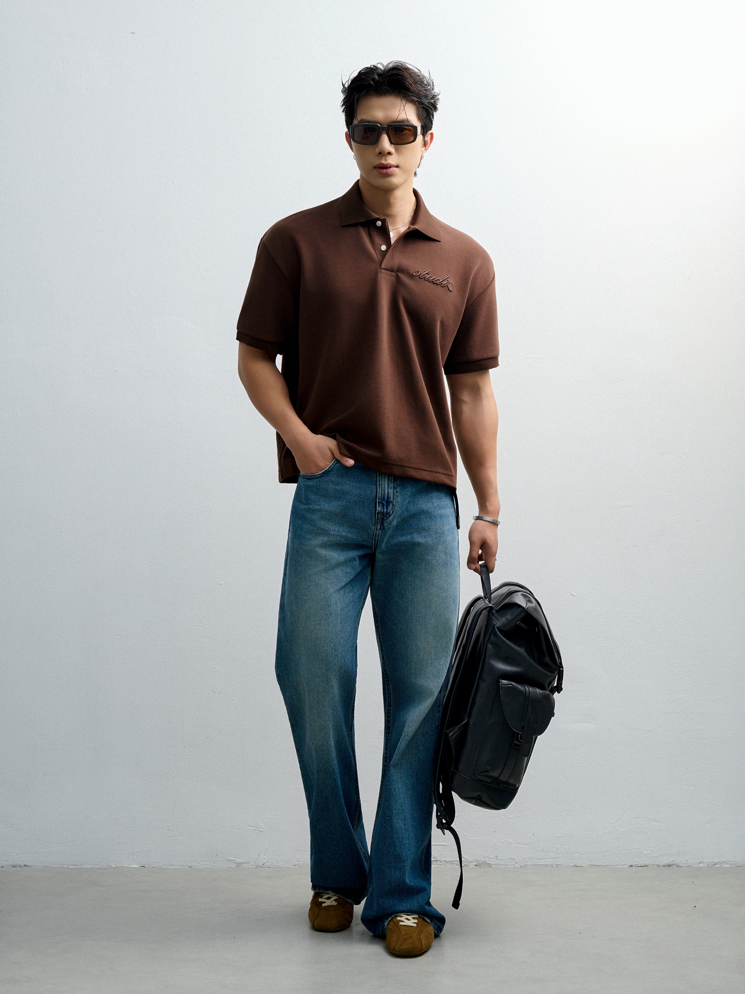  POLO NAM TT05-LOOSE FIT NÂU 