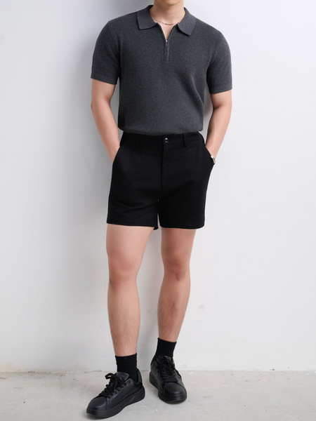  SHORT NAM TT08-REGULAR FIT ĐEN 
