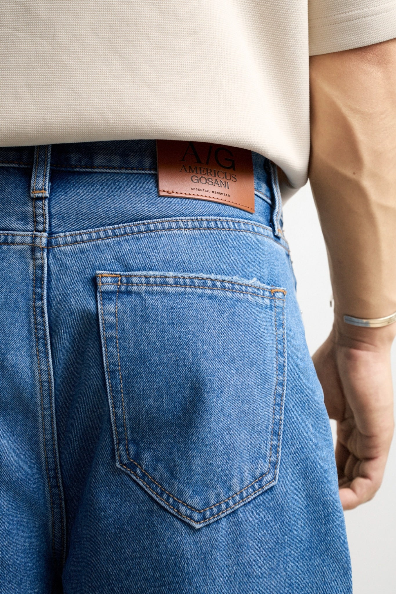  SHORT NAM JEAN X1-LOOSE FIT BIỂN TƯƠI 