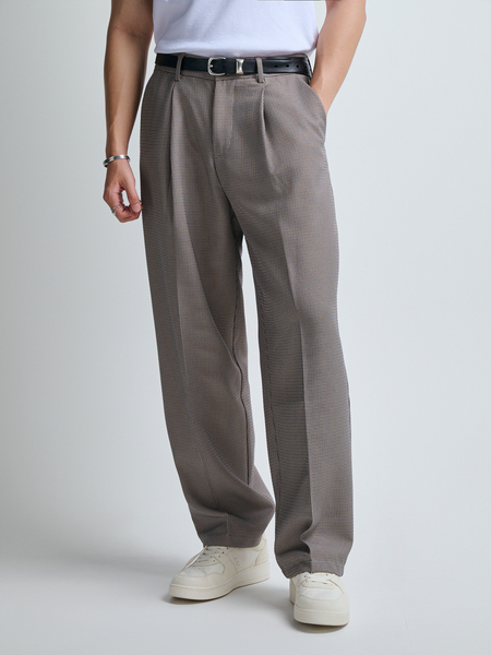  QUẦN TÂY NAM Z01-LOOSE FIT Ô NHUYỄN NÂU 