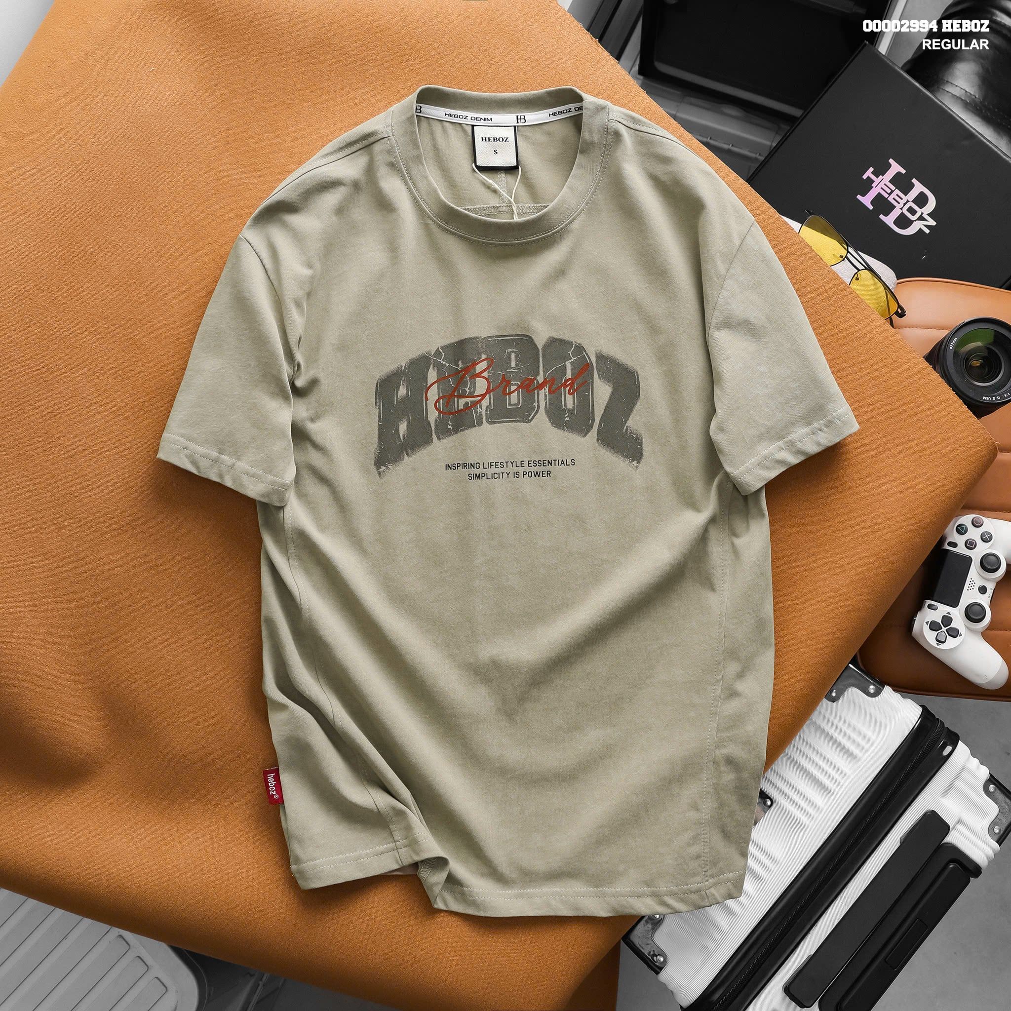 Áo thun nam HEBOZ Urban Stone regular 2M - 00002994