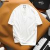 Áo thun Heboz henley cotton xước 3M - 00003258