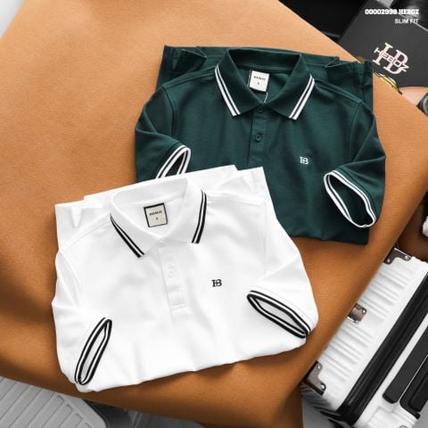 Áo Polo nam HEBOZ Double Stripe Collar 2M - 00002998