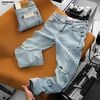Quần jean Heboz slim ripped D200 - 00003282