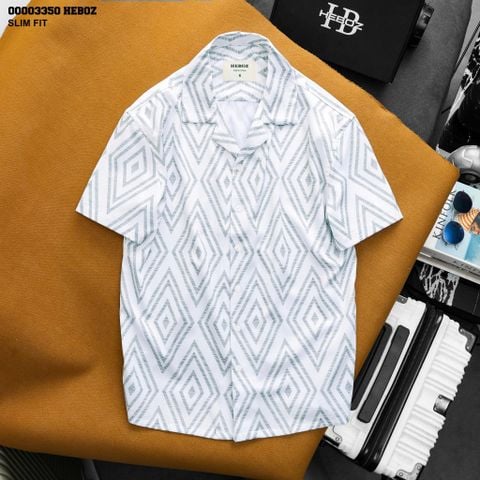 Áo Sơ Mi tay ngắn Geo Diamond Heboz - 00003350
