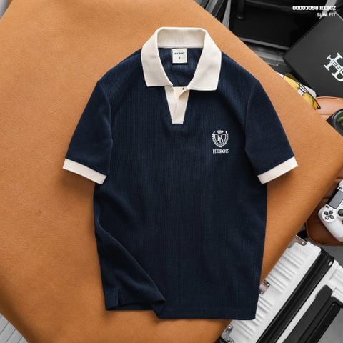 Áo polo nam HEBOZ Royal Crest 2M - 00003098