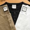 Áo thun Heboz henley cotton xước 3M - 00003258