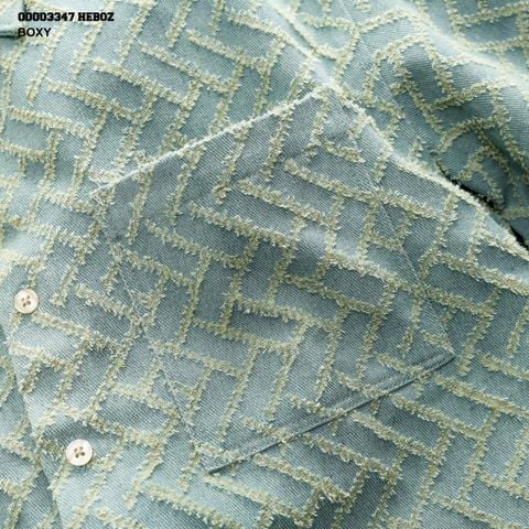 Áo sơ mi Heboz jacquard ngắn tay 3 - 00003347