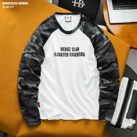Áo thun Heboz dài tay slim camo - 00003333