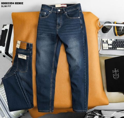 Quần jean nam Heboz basic slim fit D48 - 00003354