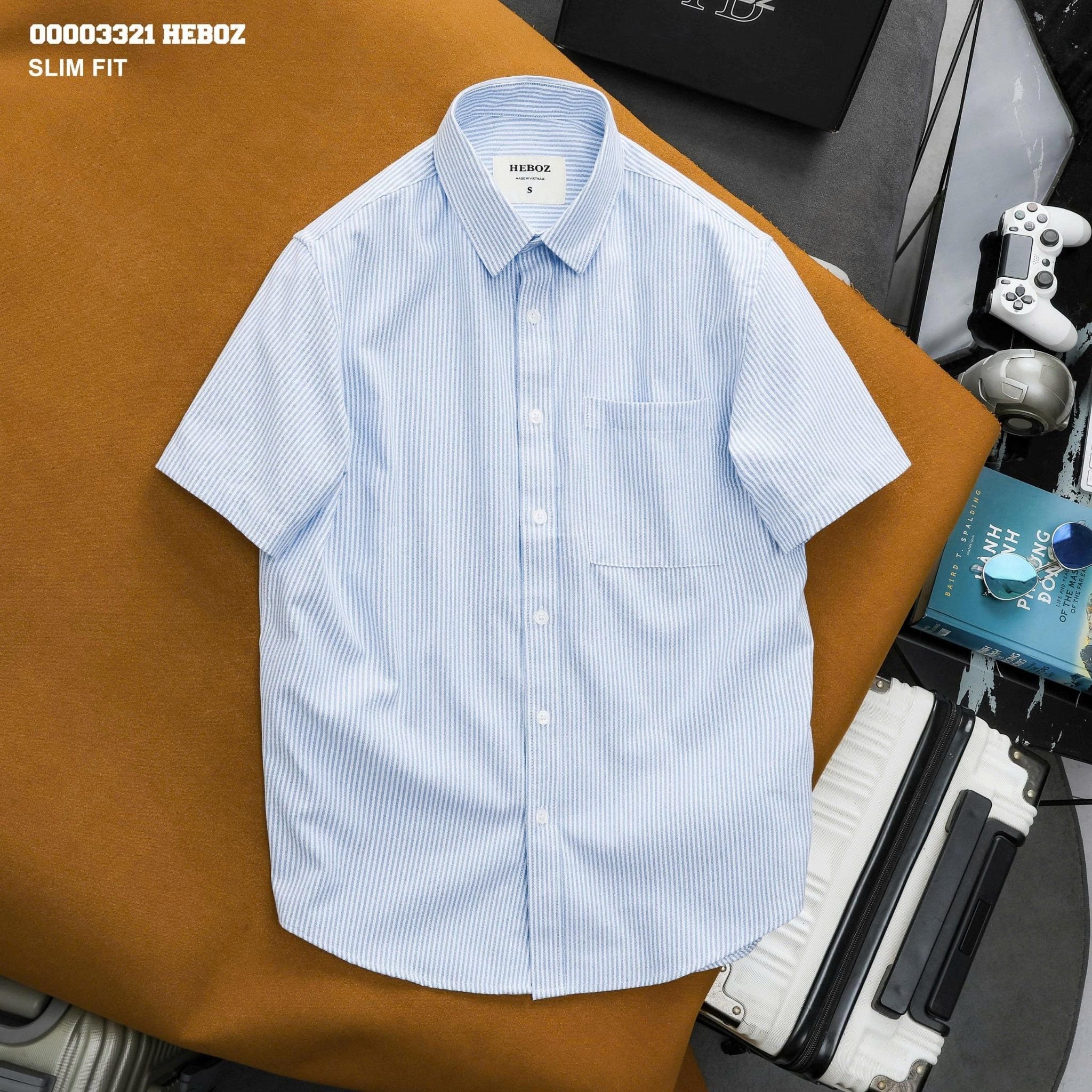 Áo sơ mi Heboz ngắn tay oxford 3M - 00003321