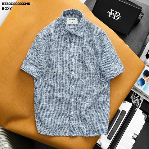 Áo sơ mi Heboz jacquard ngắn tay 2 - 00003346