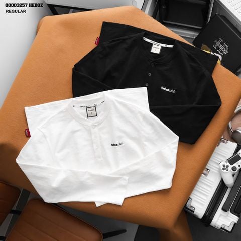 Áo thun dài tay Heboz henley club 2M - 00003257