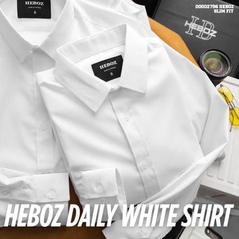 Áo sơ mi trắng Heboz daily - 00002796