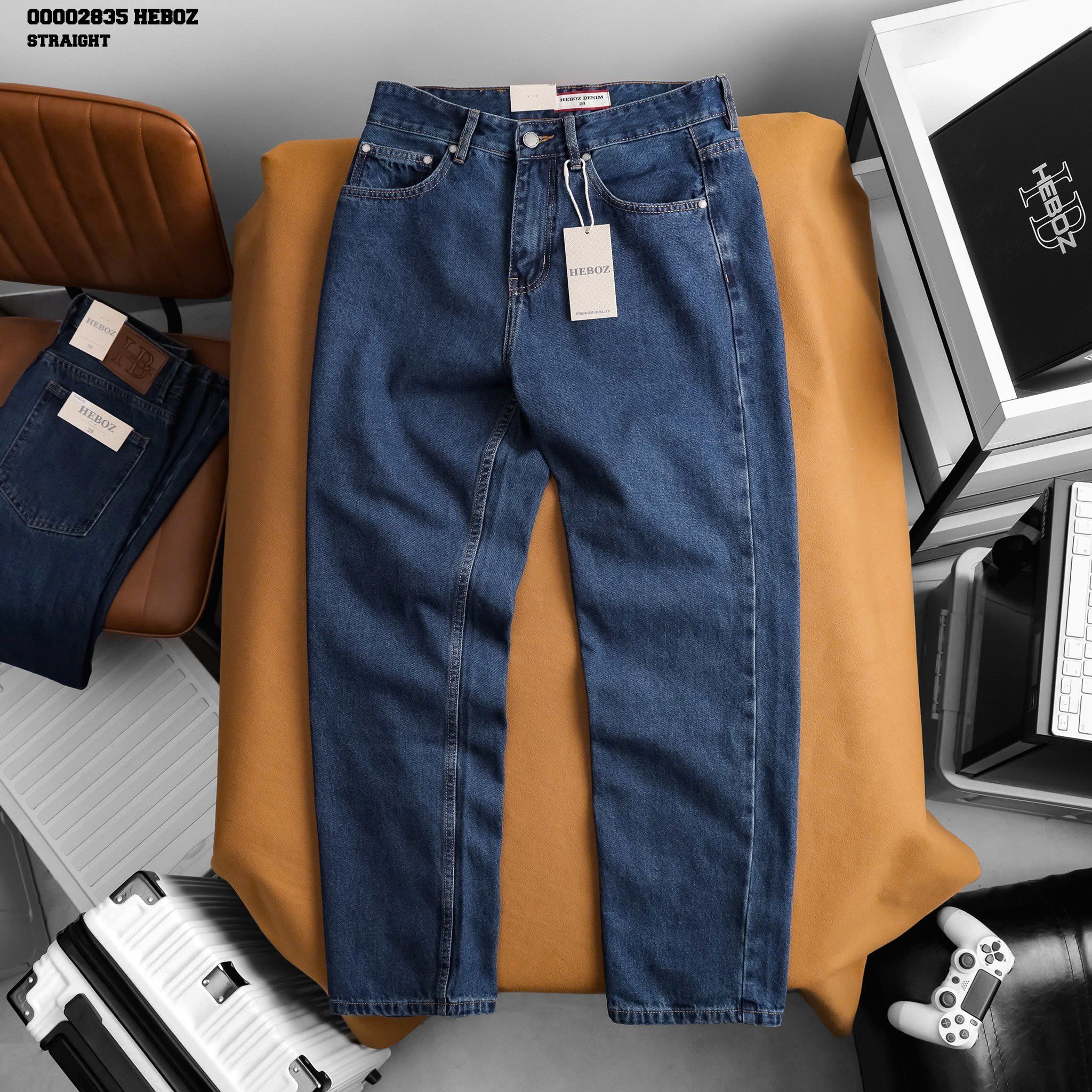 Quần jean nam Heboz dáng suông D050 - 00002835