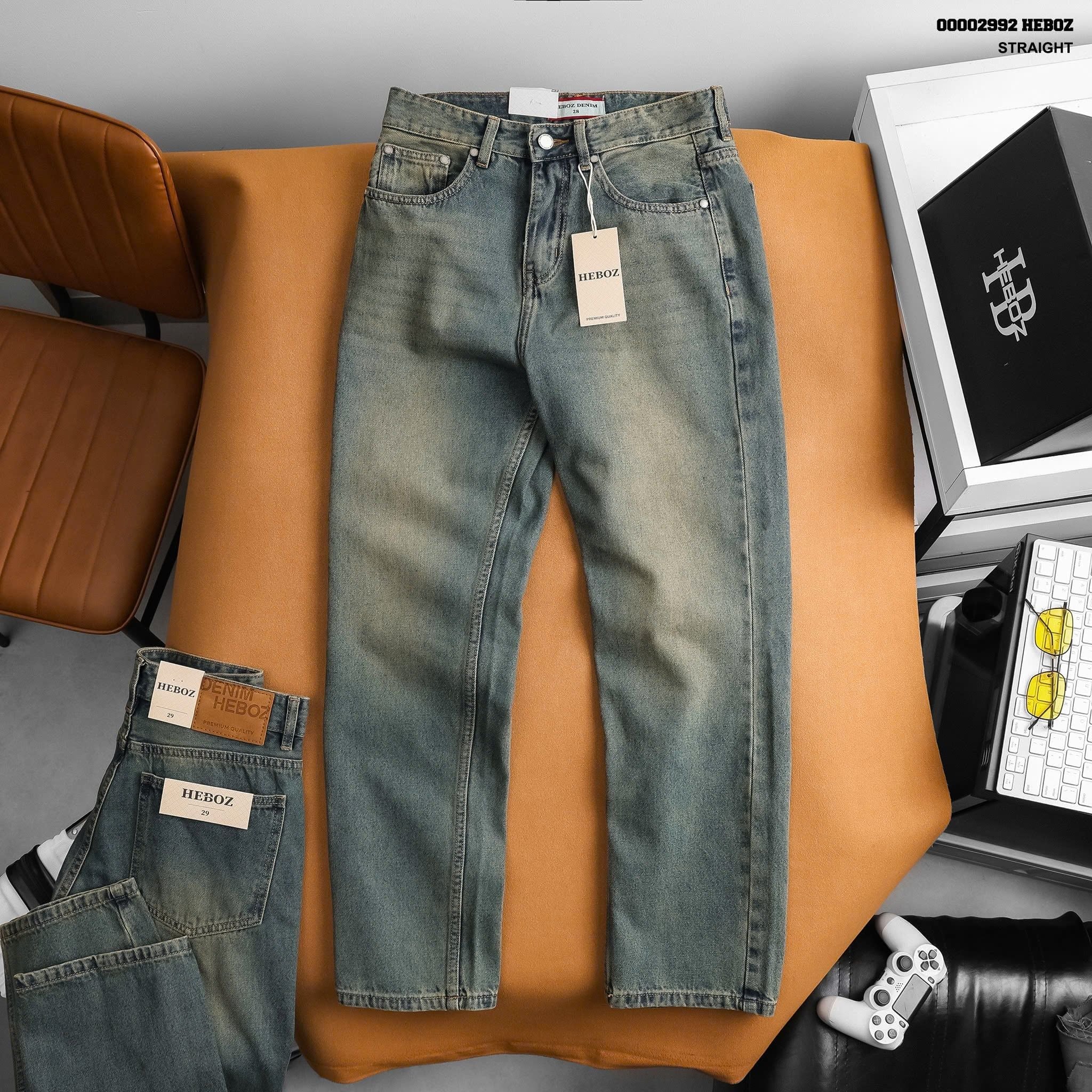 Quần jean nam Heboz dáng suông D095 - 00002992