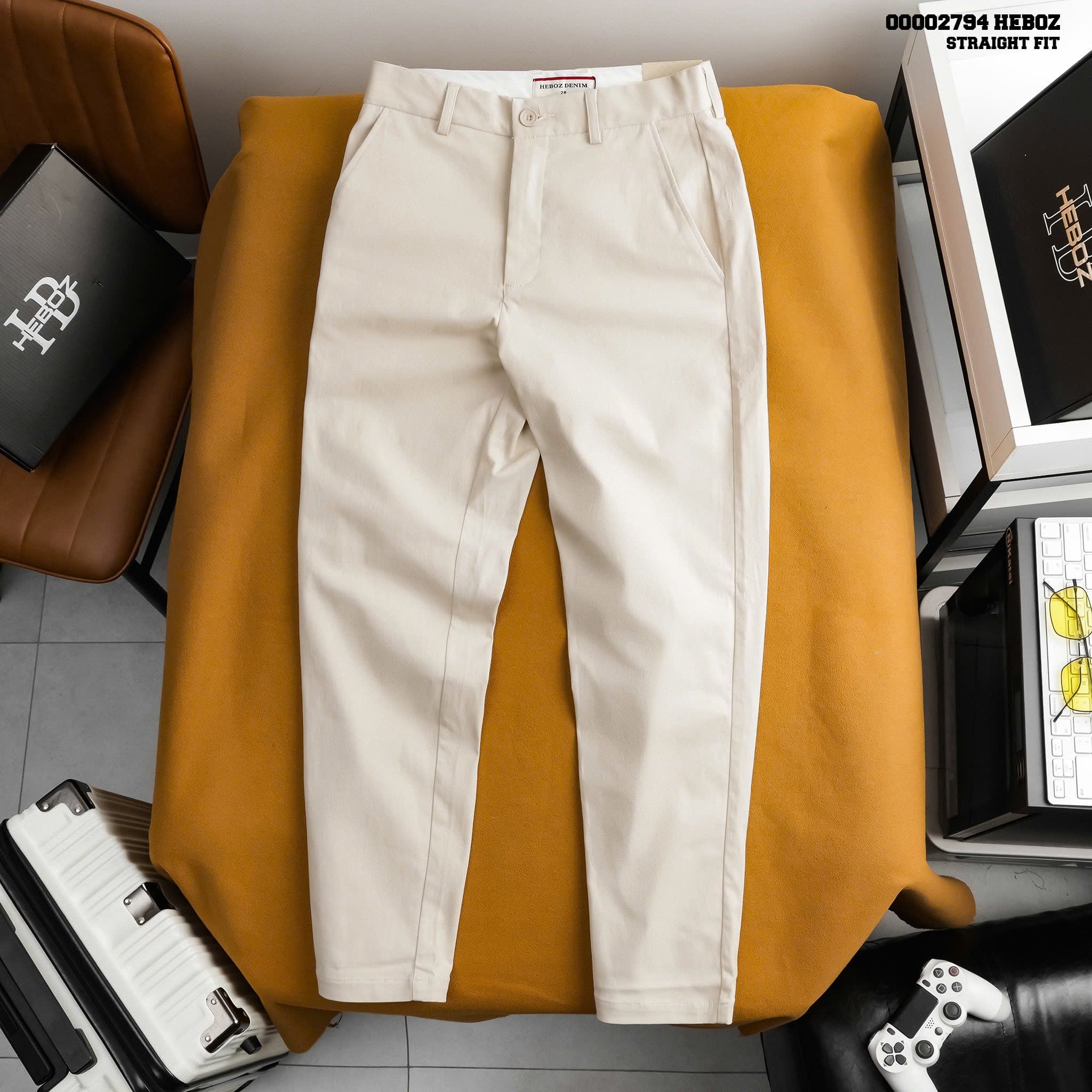 Quần kaki nam Heboz Straight fit 3M - 00002794