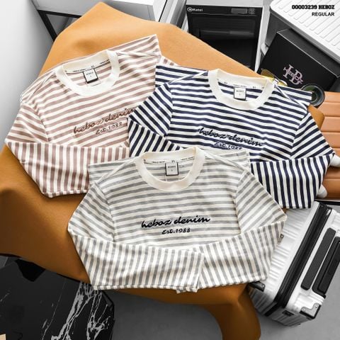 Áo thun Heboz dài tay striped 1988 3M - 00003239