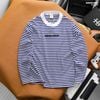 Áo thun nam Heboz dài tay striped Logo 2M - 00003102
