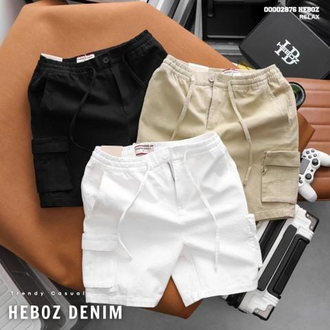Quần short kaki nam Heboz túi hộp 3M - 00002876