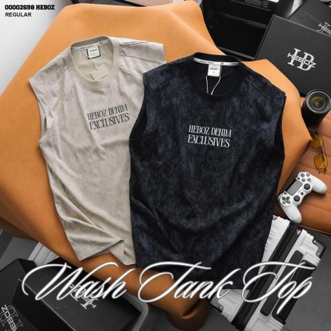 Áo thun nam Heboz tanktop wash exclusives 2M - 00002698