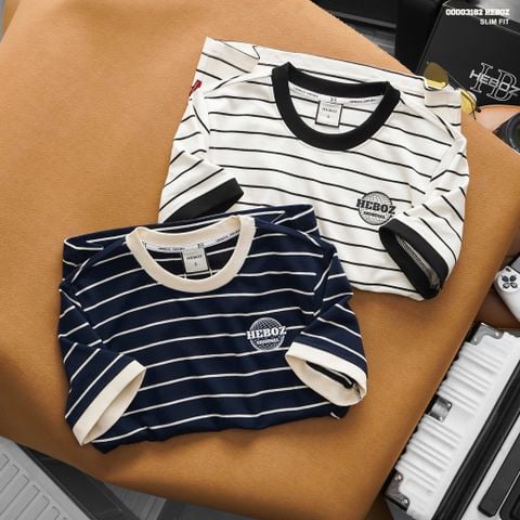 Áo thun HEBOZ striped logo Origi 2M - 00003182