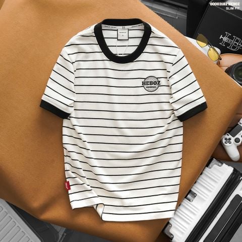 Áo thun HEBOZ striped logo Origi 2M - 00003182