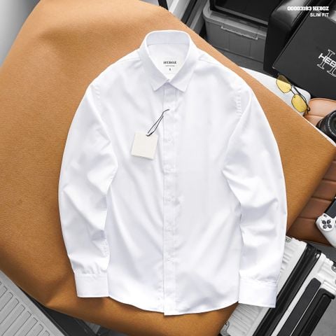 Áo sơ mi HEBOZ cotton gân chéo - 00003183