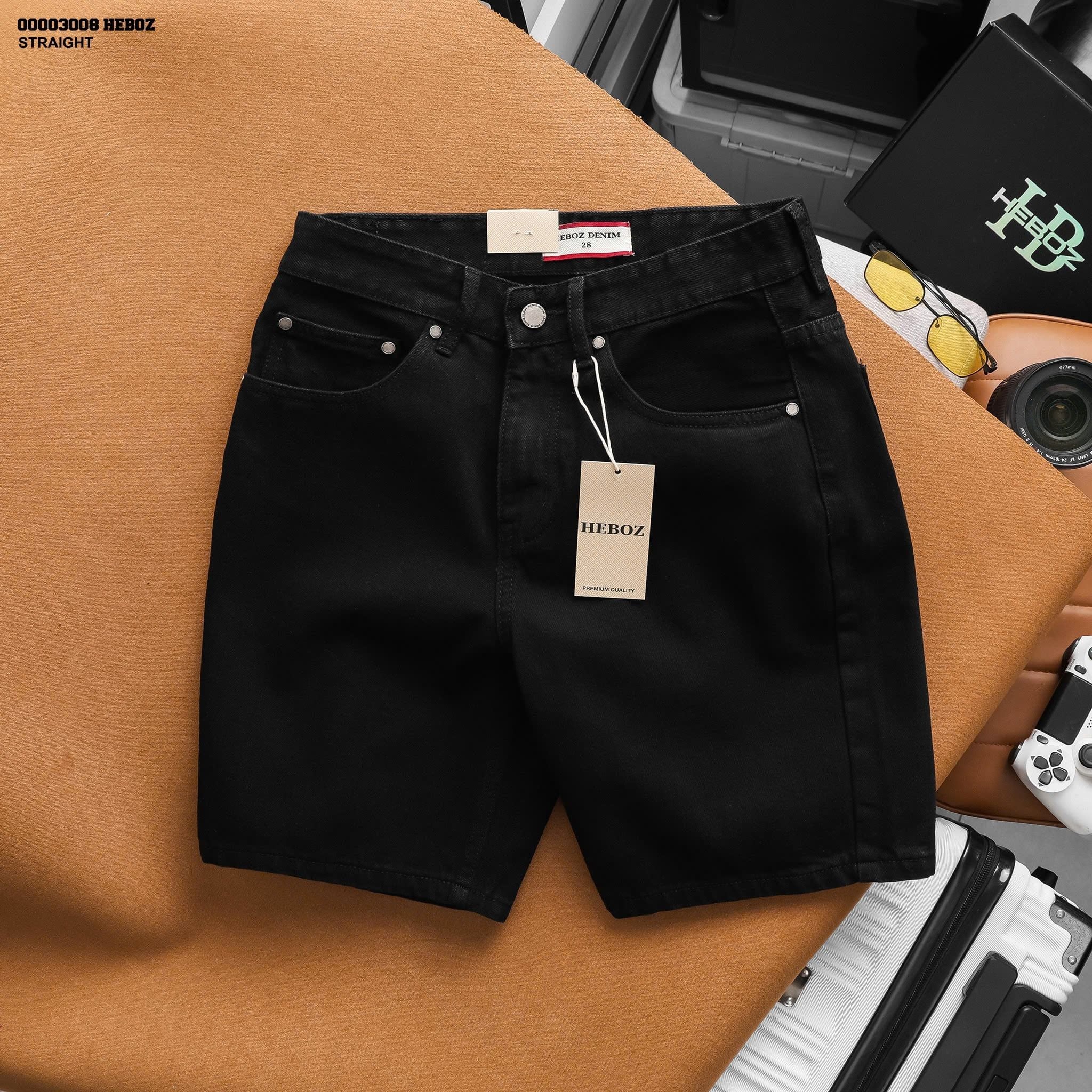 Quần short jean nam Heboz straight S099 - 00003008