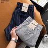 Quần short nam heboz linen stripped 2M - 00002755
