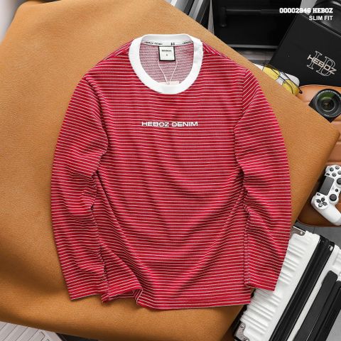Áo thun nam Heboz urban striped dài tay 3M - 00002946
