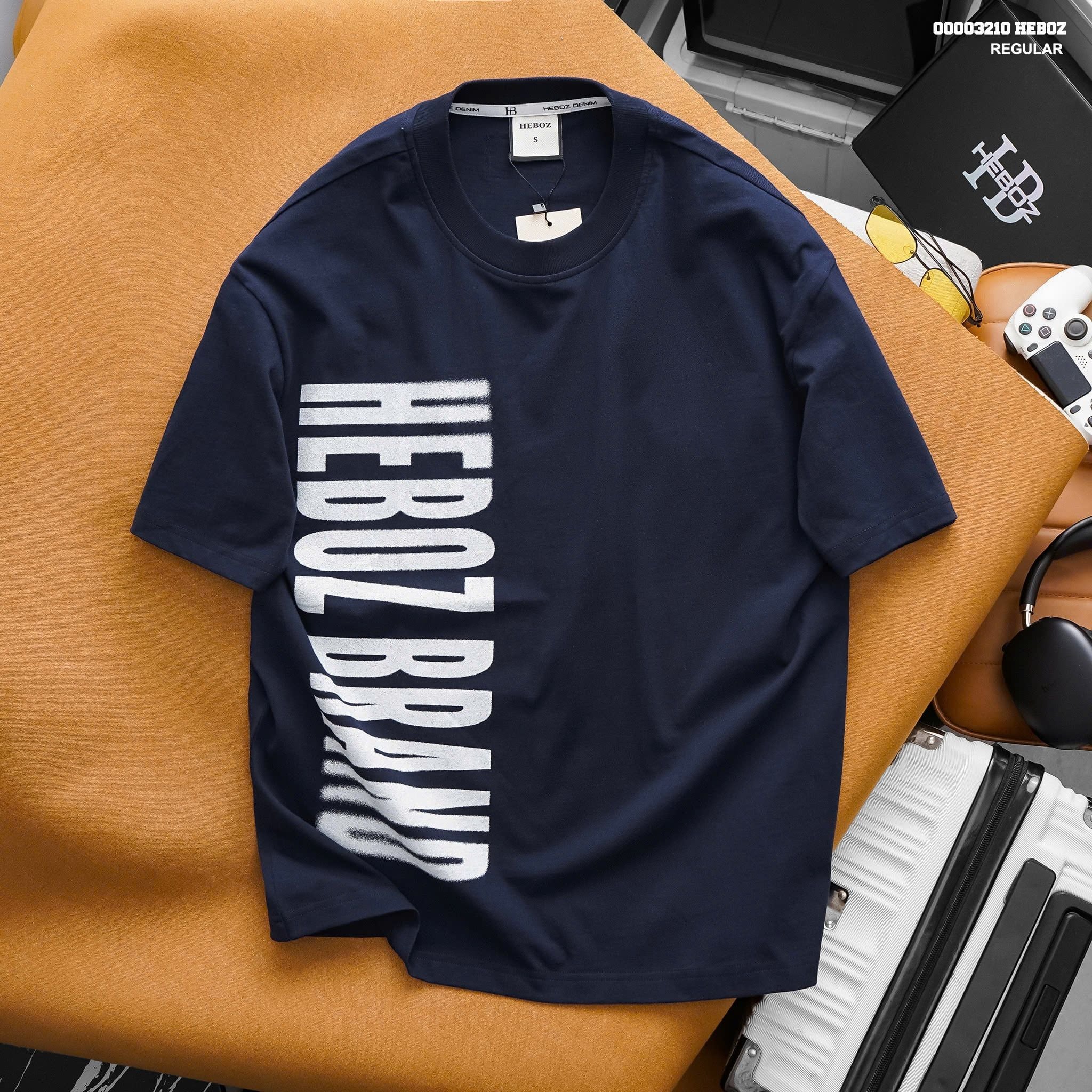 Áo thun HEBOZ print brand regular - 00003210
