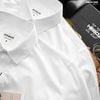 Áo sơ mi HEBOZ trắng cotton basic - 00003184